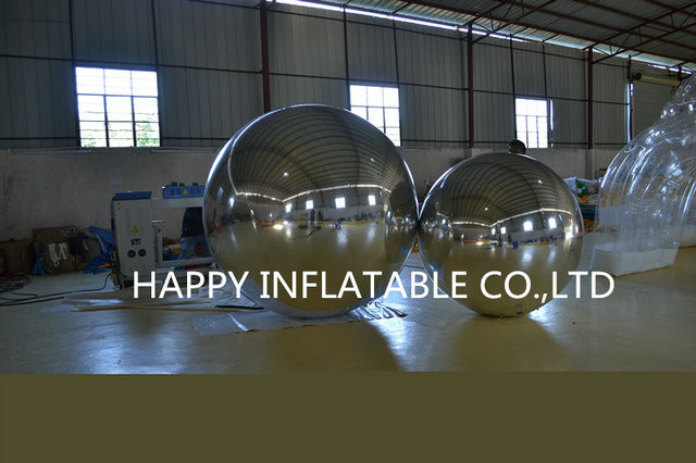 Buy cheap PVC Large Attractive Inflatable Mirror Ball Silvery For Party Show product