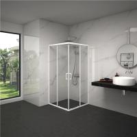 Buy cheap Square 6mm tempered glass 900x900x2000mm Bathroom Curved Corner Shower Enclosure product