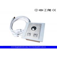Buy cheap Panel Mounted Industrial Pointing Device Stainless Steel Trackball Left Right Click Buttons product