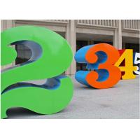 Buy cheap Painted Stainless Steel Number Sculpture For Public , Metal Garden Sculptures product