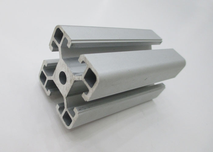 Buy cheap Silver Industrial T Slot Aluminum Extrusion Stock Shapes Anodised For Assembly Line from wholesalers