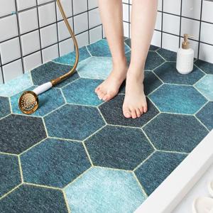 Buy cheap Waterproof Printed Coil Loop Bathroom Anti Slip Floor Mat 50CM*80CM For Tile Shower product