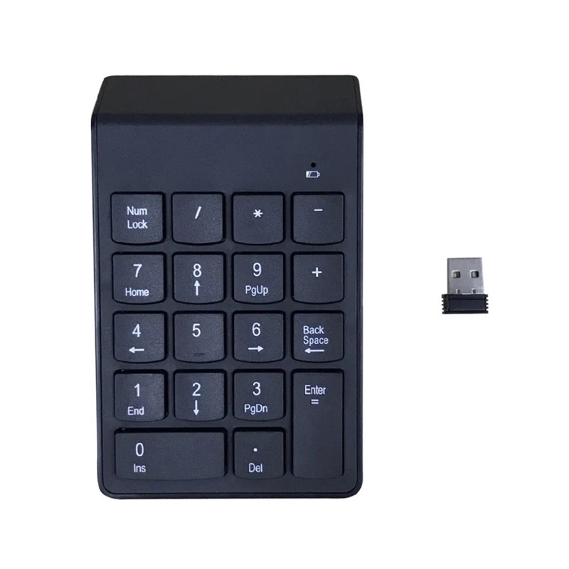 Buy cheap Cxfhgy Portable Small-Size 2.4GHz Wireless Numeric Keypad Numpad 18 Keys Digital Keyboard For Accounting Teller Laptop N from wholesalers