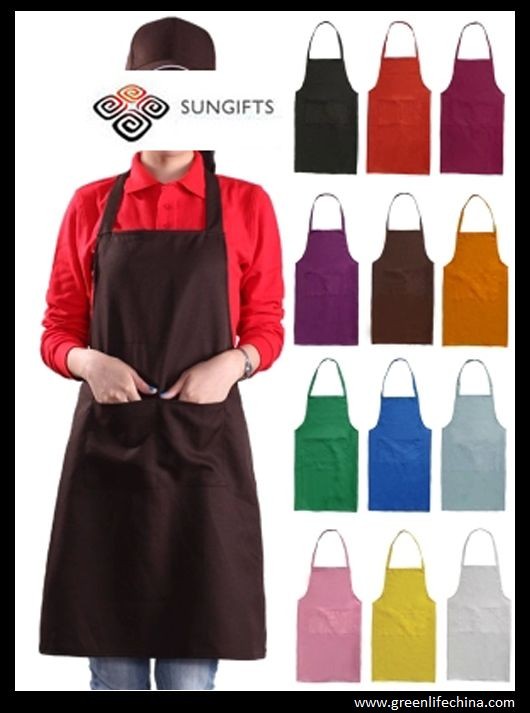Buy cheap 100%Polyester advertise apron assorted colors customized logo available for cooking clean product