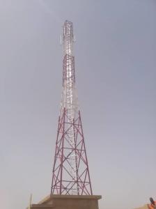 Buy cheap Rdu 80m Telecommunication Mobile Tower Hot Dip Galvanized Steel product