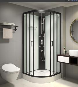 Buy cheap 15.5cm Tray Quadrant Shower Cubicles Transparent Tempered Glass KPN2009007 product