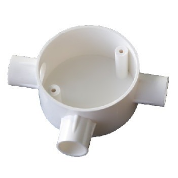 Buy cheap Electric Wires UPVC Pipes And Fittings Cylinder PVC Junction Box 4 Way product