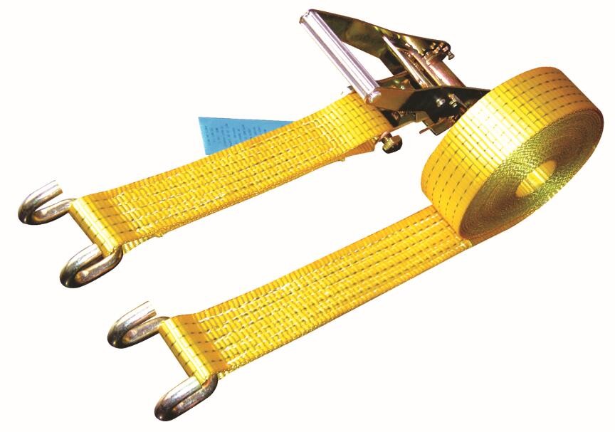 Buy cheap Open Hook Over The Wheel Tie Down Straps , Commercial Tie Down Straps 2500 DN LC from wholesalers