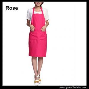 Buy cheap Plain stock aprons OEM rose color imprinted aprons for advertisment eco-friendly fabric product