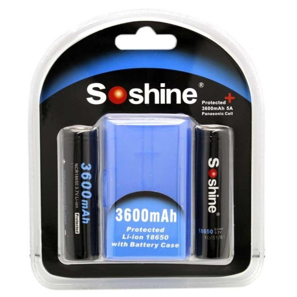 Buy cheap Soshine Li-ion 18650 Protected Battery3600mAh 3.7V product