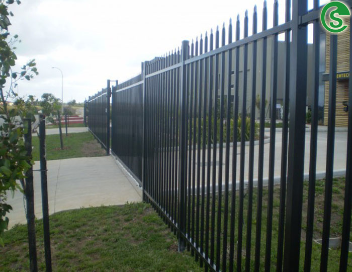Buy cheap USA garden decorative metal fence tubular steel fencing wholesale from wholesalers