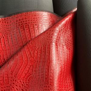 Buy cheap Woven Faux Crocodile Skin Fabric Abrasion Resistant 2.5mm  Thickness product