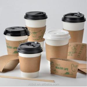 Buy cheap 6 oz white paper coffee cup with sleeves from wholesalers