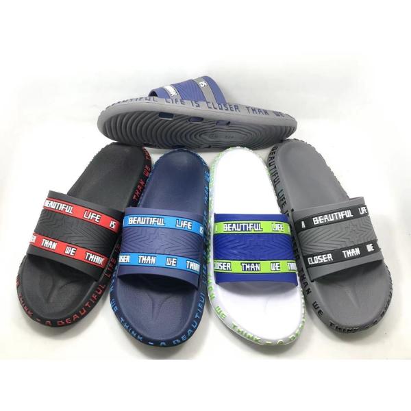 Buy cheap Men Quick Drying Slide Slipper with Thick Sole Non-Slip Soft Shower Slippers Open Toe SPA Bath Pool Gym House Sandals for Indoor & Outdoor from wholesalers