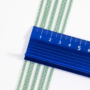 Buy cheap Checkered fish silk knitted black and white mesh elastic band crochet nylon elastic belt for underwear from wholesalers