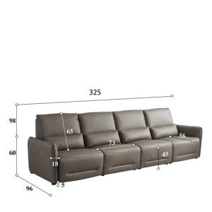 Buy cheap Italian-Style Modern Minimalist First Layer Cowhide Leather Straight Row Sofa Split Three-Seat Sofa Combination from wholesalers