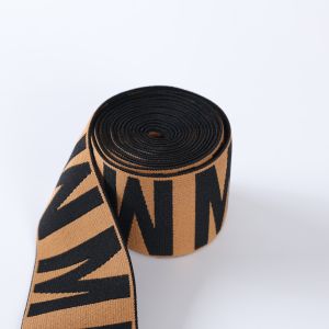 Custom designer elastic webbing jacquard custom wide elastic band for underwear