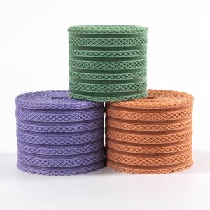 Buy cheap Elastic ultra-thin hollow fish silk elastic belt transparent mesh crochet fishing ribbon webbing for underwear from wholesalers