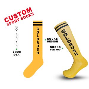 Custom design cotton socks logo high custom made customised women men socks