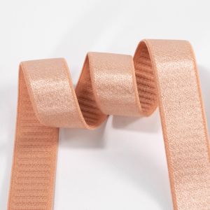 Buy cheap 20mm custom shiny nylon spandex elastic band anti-slip soft elastic underwear bra strap from wholesalers