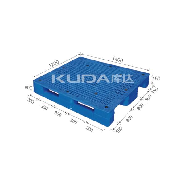 Quality leading pallet supplier 1412B Grid sichuan words PLASTIC PALLET(BUILT-IN STEL TUBE) china manufacturer for sale