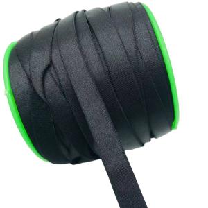 Buy cheap Custom Bra Elastic Band Black White Shiny Fold Over Elastic Trimming Ribbon Binding Bias Tape For Bra from wholesalers