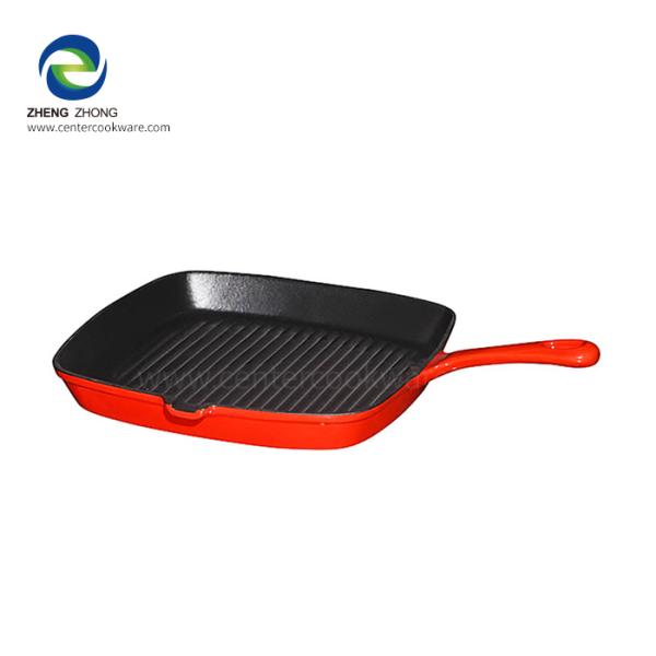 Quality Enamel Cast Iron Grill Pan for sale