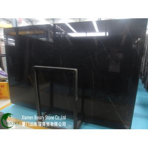 Buy cheap Black Marble Nero Marquina Slab Tile from wholesalers