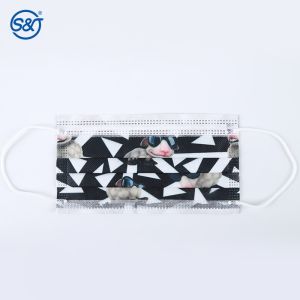 Buy cheap S&J 3ly Patterned Custom Face Mask Factory Cheap Price Disposable Medical Mask Class III 3 Ply ASTMF2100 Level 3 Adult, Children from wholesalers