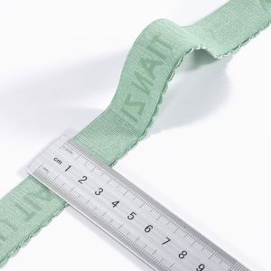 Buy cheap custom wide printed satin plush bra elastic band strap shoulder elastic for sport bra Lingerie bikini from wholesalers