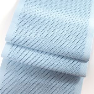 High density elasticity soft blue 230mm widening knit fabric elastic strap for