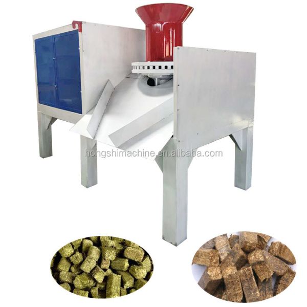 Quality High Capacity Biomass Cube Briquette Press Machine , Peanut Shell Pellet Making Machine For Fuel for sale