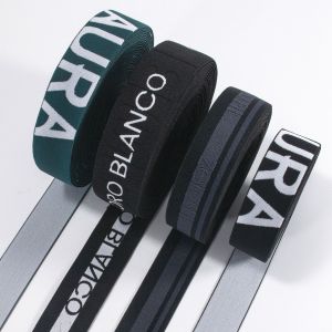 Buy cheap Weaving elastic webbing custom design jacquard pattern nylon woven elastic waist band 35mm from wholesalers