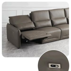 Buy cheap Italian-Style Modern Minimalist First Layer Cowhide Leather Straight Row Sofa Split Three-Seat Sofa Combination from wholesalers