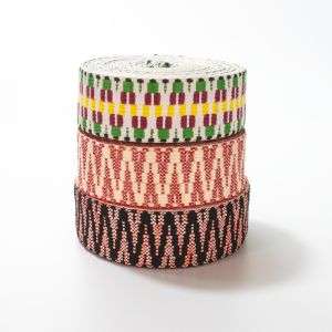 Buy cheap Thickness polyester webbing Jacquard embroidery ethnic braided cotton webbing product