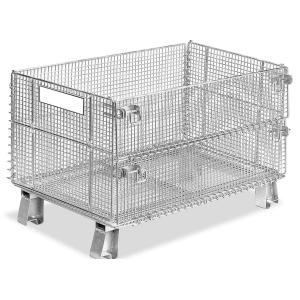 Buy cheap Foldable Storage Wire Mesh Container Plain Weave Heavy Duty product