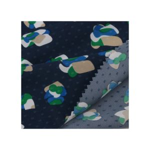 Buy cheap Wholesale Recycled Poly Island Dot Jacquard Imitation Silk Fabric 100% Rpet Fabric from wholesalers