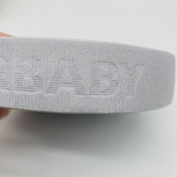 Custom logo Nylon/Polyester Woven Knitted Jacquard Ribbon Soft Elastic Band