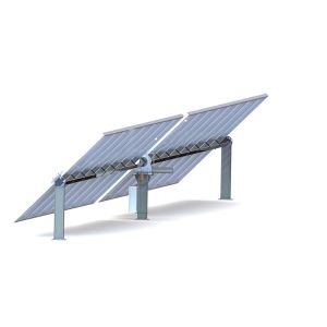 Buy cheap 2.4m Array Self Cleaning Solar Panel Positioning System 0.2 Degrees Position 1 Axis Solar Tracking System from wholesalers