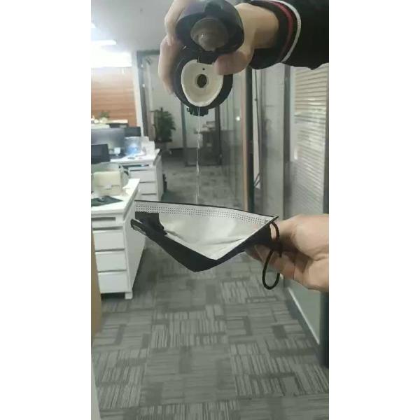 Quality All Black Disposable Face Masks 3-ply Face Shield With Elastic Ear Loop Cover Full Face Anti-dust for sale