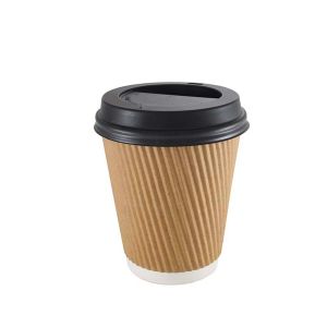 Custom Logo Printed Ripple Wall Paper Cup 4-16oz