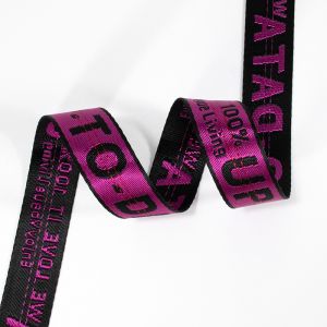 Buy cheap Manufacturer custom logo polyester jacquard webbing strap for Lanyard shoelace camera strap bag belt from wholesalers