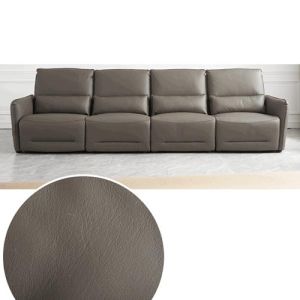 Buy cheap Italian-Style Modern Minimalist First Layer Cowhide Leather Straight Row Sofa Split Three-Seat Sofa Combination from wholesalers