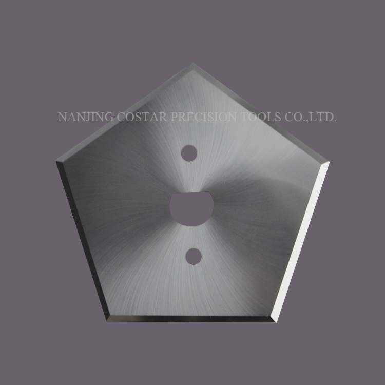 Buy cheap Tungsten carbide pentagon blade for Starlinger machine from wholesalers