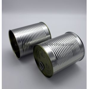 Wholesale Empty Round Metal Painted Tin Can With Lid , Food Aluminium Tin