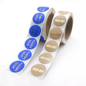Buy cheap Personalised Self Adhesive Sticker Labels, Custom Adhesive Round Sticker Printing Roll from wholesalers
