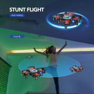 A22 LED-enhanced Mini RC Drone with DIY Stickers for Kids