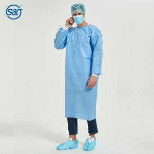 S&J Disposable Nonwoven SMS Surgical Gown Isolation Gown 3-Layer Laminated Lace