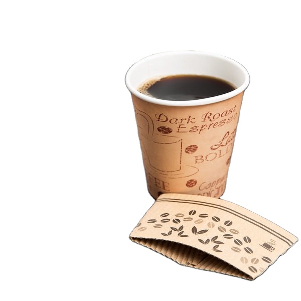 Quality 16oz single Wall Paper cup sleeve & lids for sale