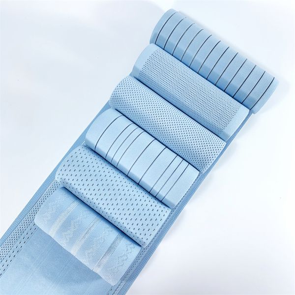 Wholesale super soft polyester cotton widening mesh elastic waist band strap for